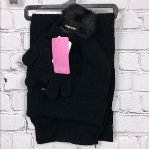 Berkshire Fashions Hat, Scarf, and Glove Set NWT